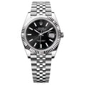 ROLEX DATEJUST BLACK DIAL 41MM